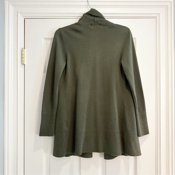 Charter Club Luxury 100% Cashmere Open Front Cardigan Knit Sweater Green SMALL - Picture 10 of 14